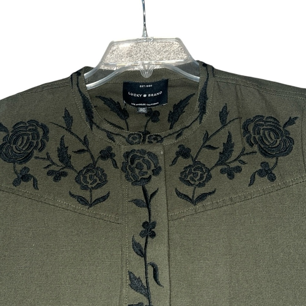 Lucky Brand Embroidered Utility Jacket Size Small - Picture 7 of 11